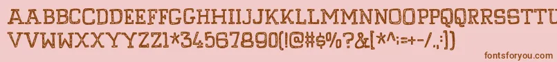 More about PompelmusCrispyDemo Font PompelmusCrispyDemo Font – Brown Fonts on Pink Background