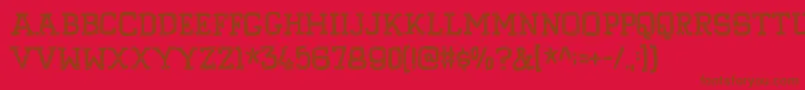 fuente PompelmusCrispyDemo – Fuentes Marrones Sobre Fondo Rojo