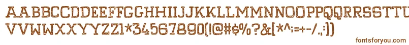 PompelmusCrispyDemo Font – Brown Fonts on White Background