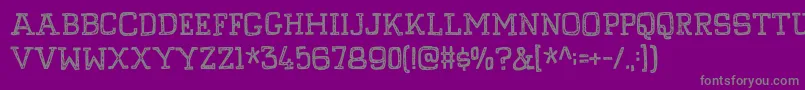 PompelmusCrispyDemo Font – Gray Fonts on Purple Background