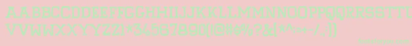 PompelmusCrispyDemo-Schriftart – Grüne Schriften auf rosa Hintergrund
