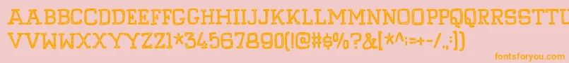 PompelmusCrispyDemo Font – Orange Fonts on Pink Background