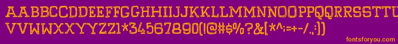 PompelmusCrispyDemo Font – Orange Fonts on Purple Background