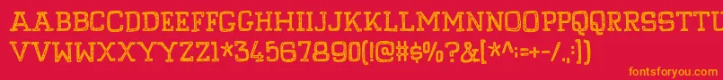 PompelmusCrispyDemo Font – Orange Fonts on Red Background