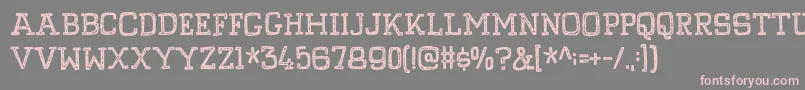 PompelmusCrispyDemo Font – Pink Fonts on Gray Background
