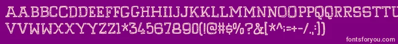 PompelmusCrispyDemo Font – Pink Fonts on Purple Background