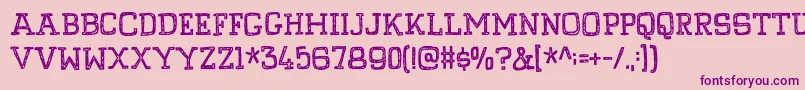 PompelmusCrispyDemo Font – Purple Fonts on Pink Background