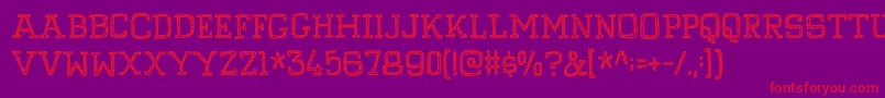 PompelmusCrispyDemo Font – Red Fonts on Purple Background