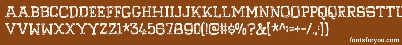 PompelmusCrispyDemo Font – White Fonts on Brown Background