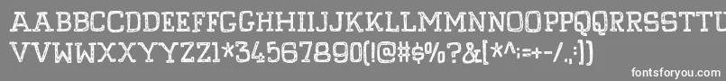 フォントPompelmusCrispyDemo – 灰色の背景に白い文字
