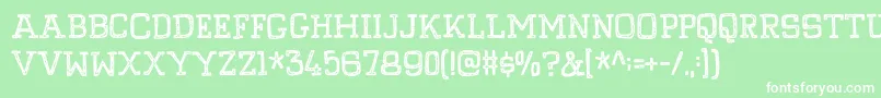 PompelmusCrispyDemo Font – White Fonts on Green Background