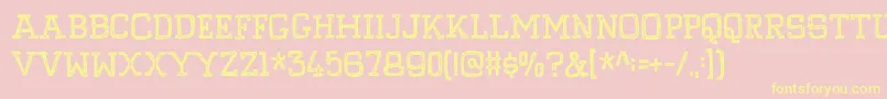 PompelmusCrispyDemo Font – Yellow Fonts on Pink Background