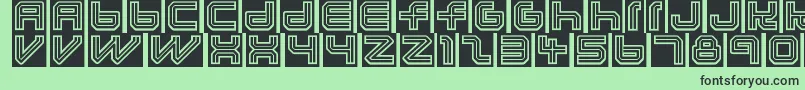 Lunaeclipsed Font – Black Fonts on Green Background