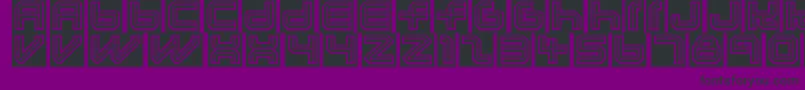 Lunaeclipsed-fontti – mustat fontit violetilla taustalla