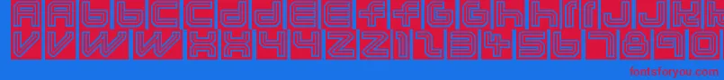 Lunaeclipsed-fontti – punaiset fontit sinisellä taustalla