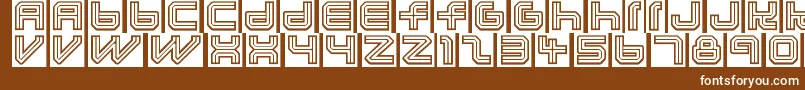 Lunaeclipsed Font – White Fonts on Brown Background