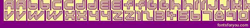 Lunaeclipsed Font – Yellow Fonts on Purple Background