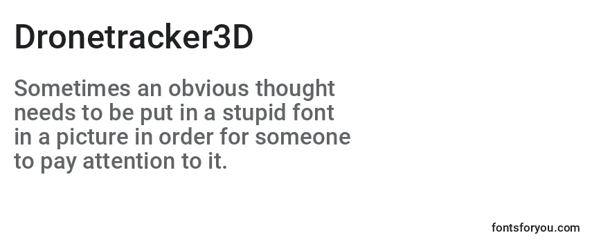 Schriftart Dronetracker3D