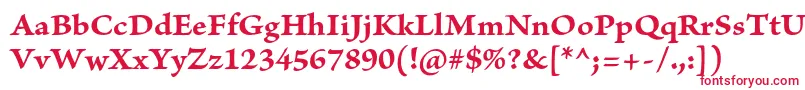 Шрифт BriosoproBoldcapt – красные шрифты