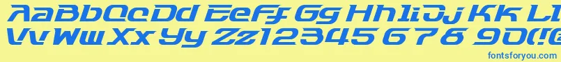 More about Dash9812 Font Dash9812 Font – Blue Fonts on Yellow Background