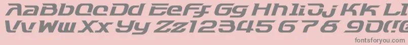 Dash9812 Font – Gray Fonts on Pink Background