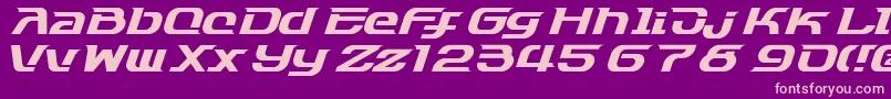 Dash9812 Font – Pink Fonts on Purple Background