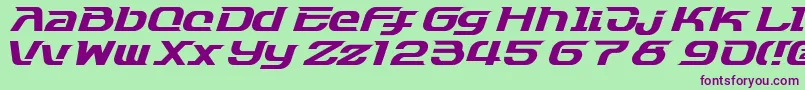 Dash9812 Font – Purple Fonts on Green Background