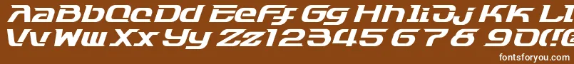 Dash9812 Font – White Fonts on Brown Background