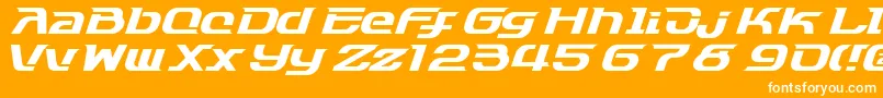 Dash9812 Font – White Fonts on Orange Background