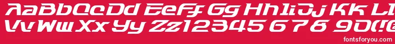 Dash9812 Font – White Fonts on Red Background