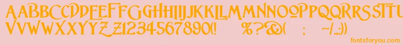 En savoir plus sur la police LightfootBold Police LightfootBold – polices orange sur fond rose