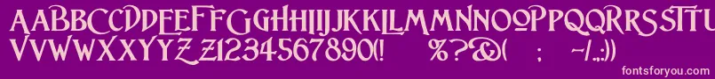 More about LightfootBold Font LightfootBold Font – Pink Fonts on Purple Background