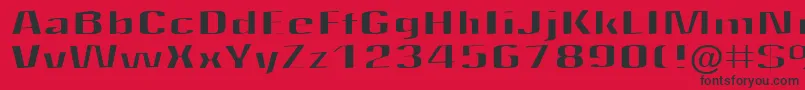 More about Quantity Font Quantity Font – Black Fonts on Red Background