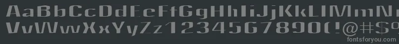 Шрифт Quantity – серые шрифты на чёрном фоне
