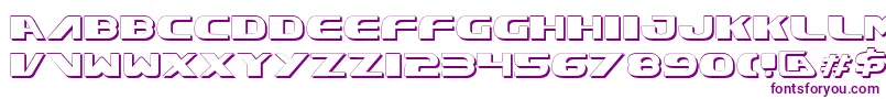 XcelsionShadow Font – Purple Fonts on White Background