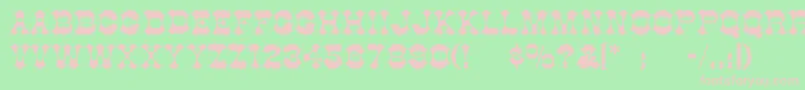 CottonwoodThin Font – Pink Fonts on Green Background