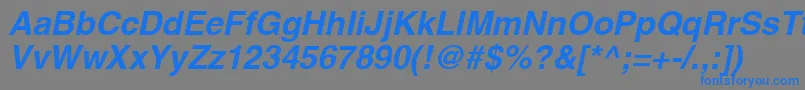 AghlvBi Font – Blue Fonts on Gray Background