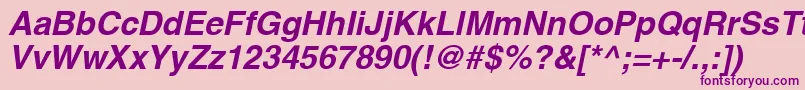 AghlvBi Font – Purple Fonts on Pink Background