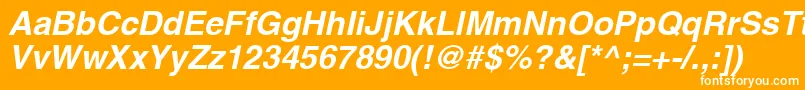 AghlvBi Font – White Fonts on Orange Background