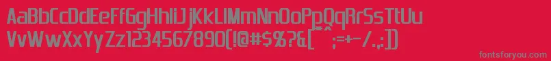 EmotionEngineBold Font – Gray Fonts on Red Background