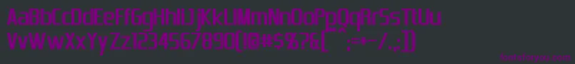EmotionEngineBold Font – Purple Fonts on Black Background