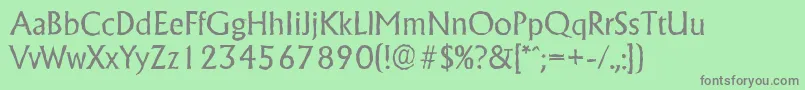AdelonantiqueRegular Font – Gray Fonts on Green Background