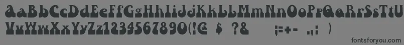 フォントInkwell – 黒い文字の灰色の背景