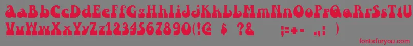 Inkwell Font – Red Fonts on Gray Background
