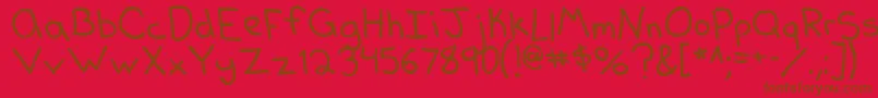 More about Dearkelly2 Font Dearkelly2 Font – Brown Fonts on Red Background