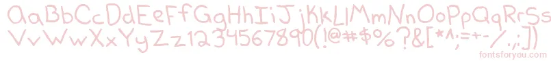 フォントDearkelly2 – ピンクのフォント