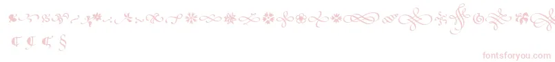 PoeticaSuppOrnaments Font – Pink Fonts on White Background
