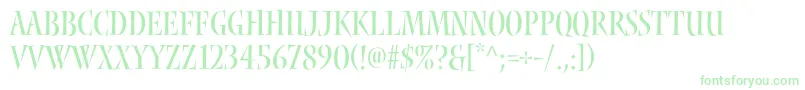 Nyxstd Font – Green Fonts on White Background