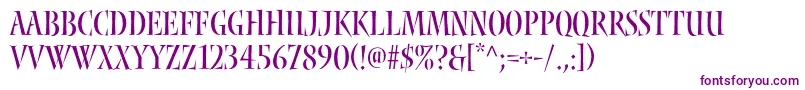 Nyxstd-Schriftart – Violette Schriften auf weißem Hintergrund