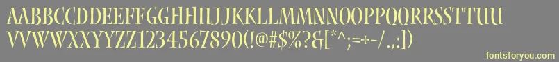 Nyxstd Font – Yellow Fonts on Gray Background